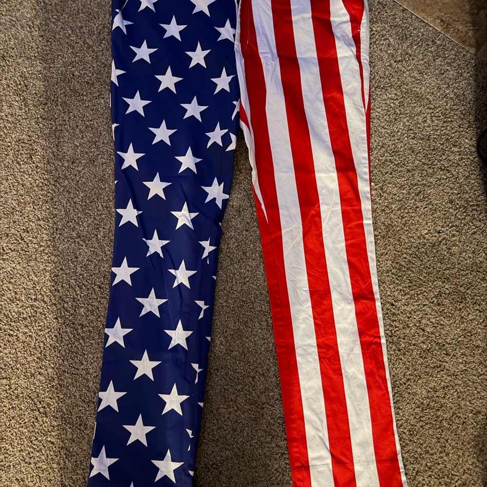 Patriotic Stars and Stripes mens Bottoms
